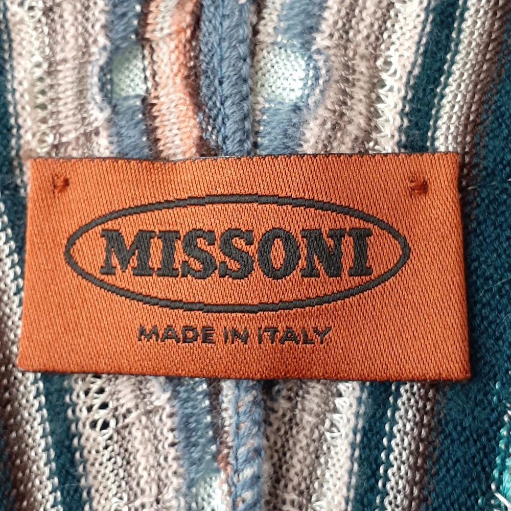 Masoni Tweed striped blouse blue pink size 46 us size 6 - Picture 6 of 9